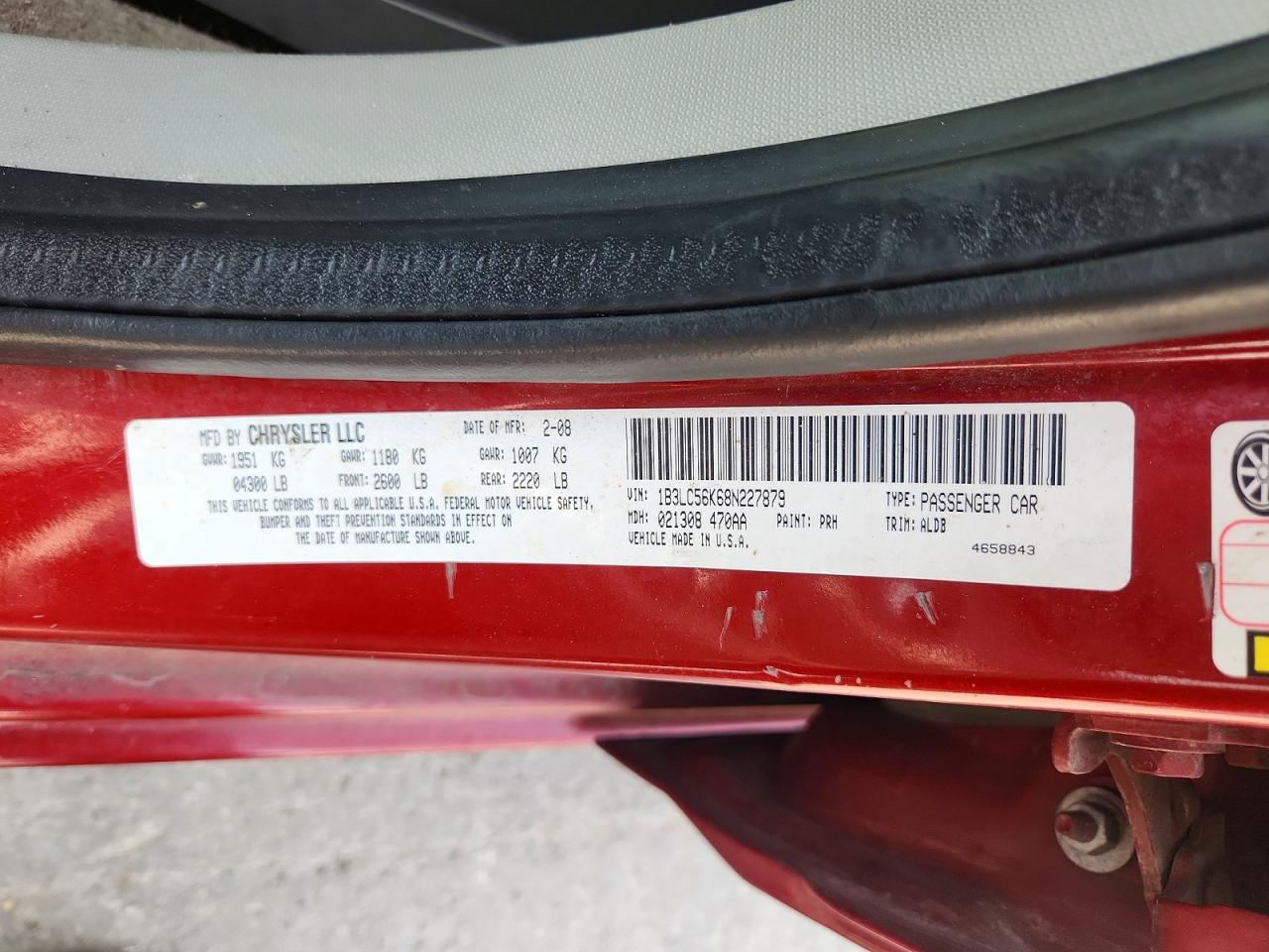 2008 DODGE AVENGER