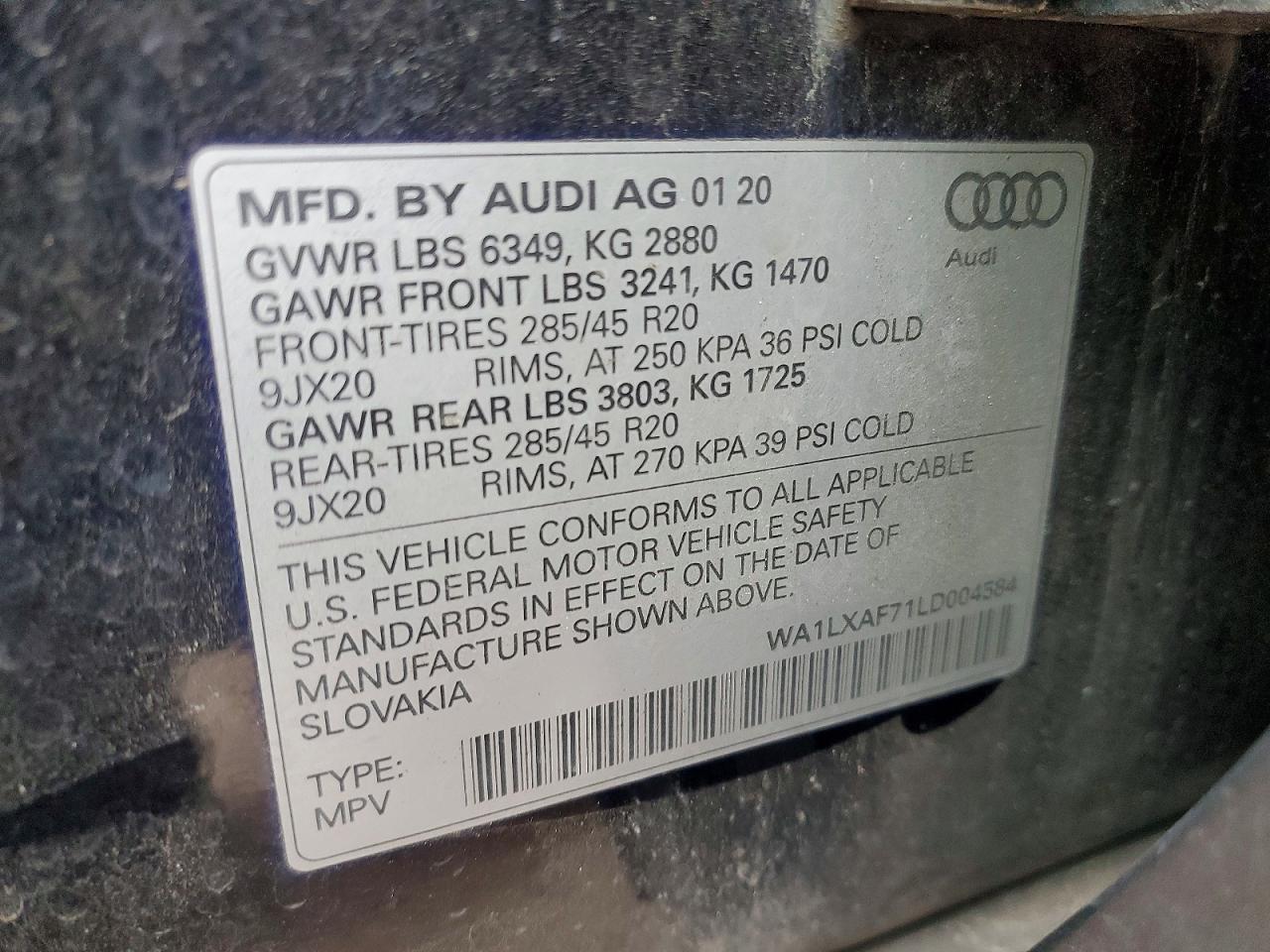 2020 AUDI Q7
