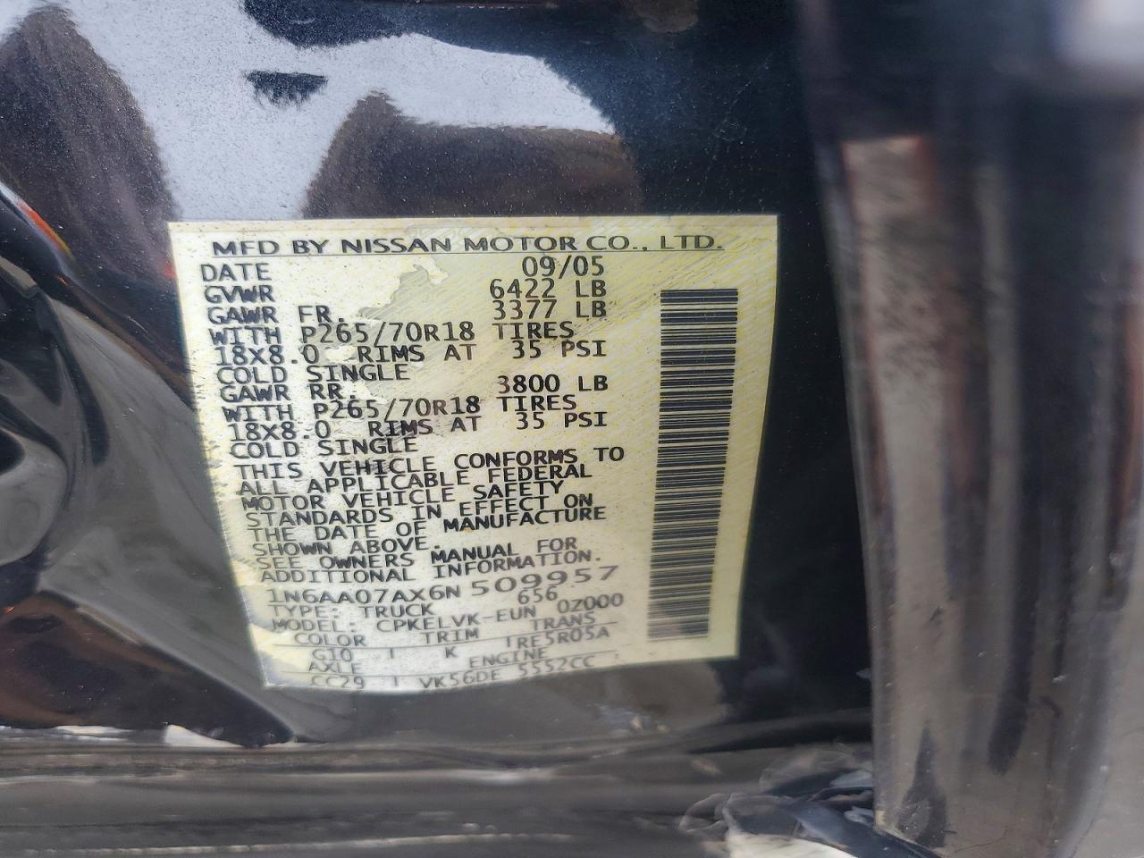 2006 NISSAN TITAN