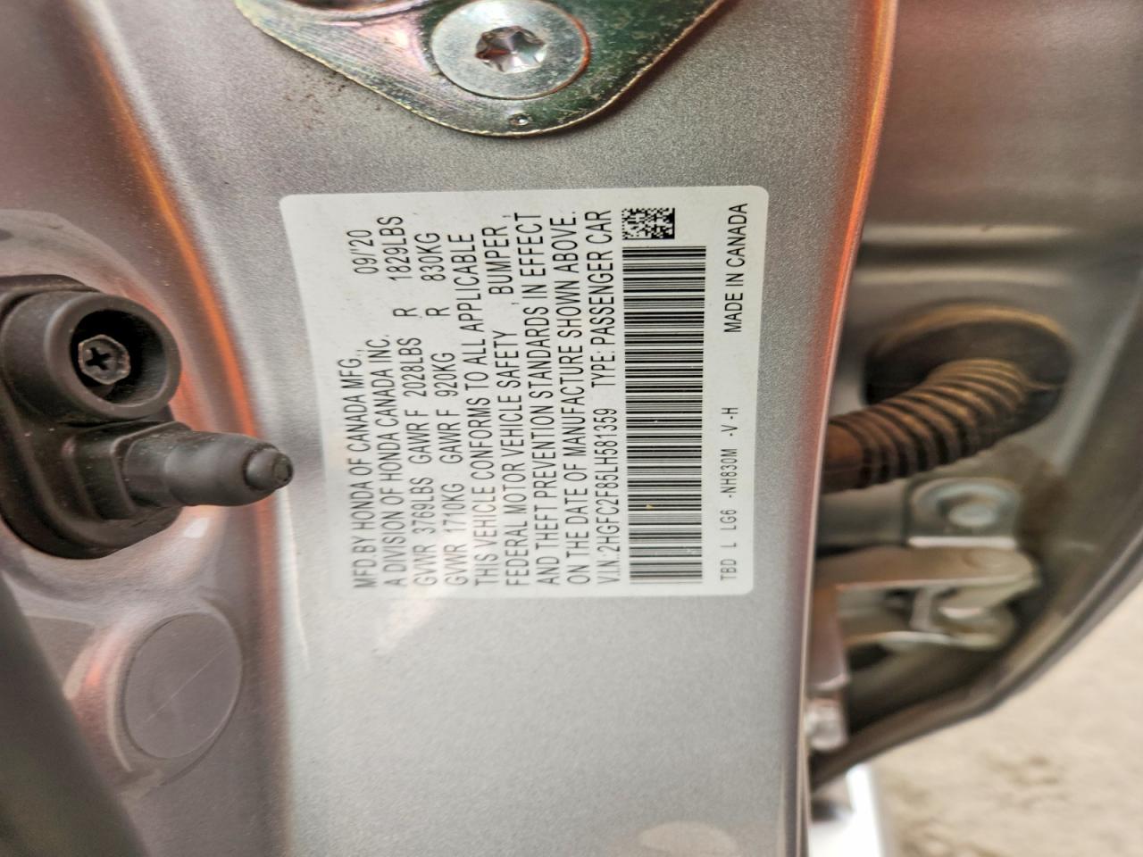 2020 HONDA CIVIC