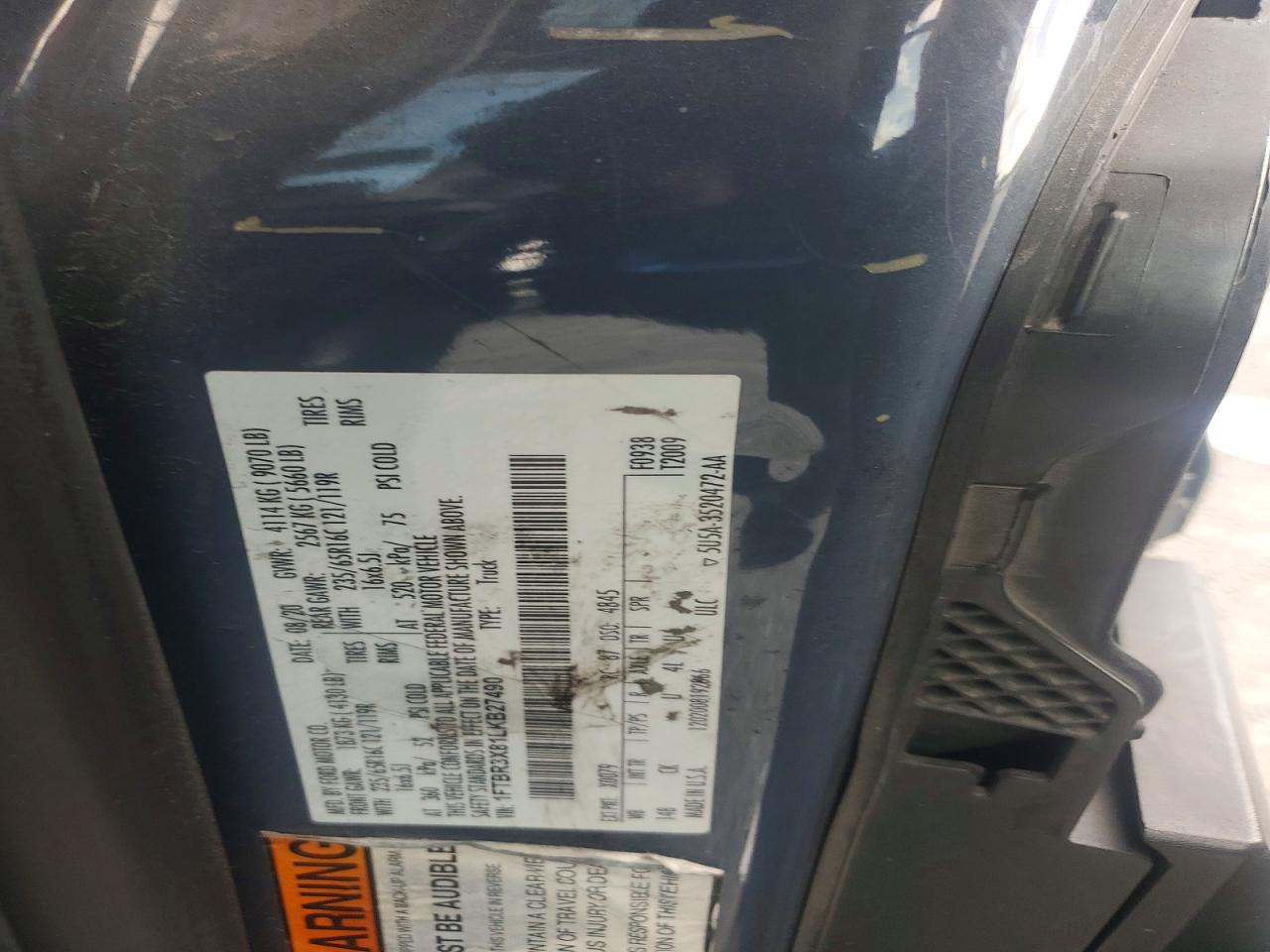 2020 FORD TRANSIT