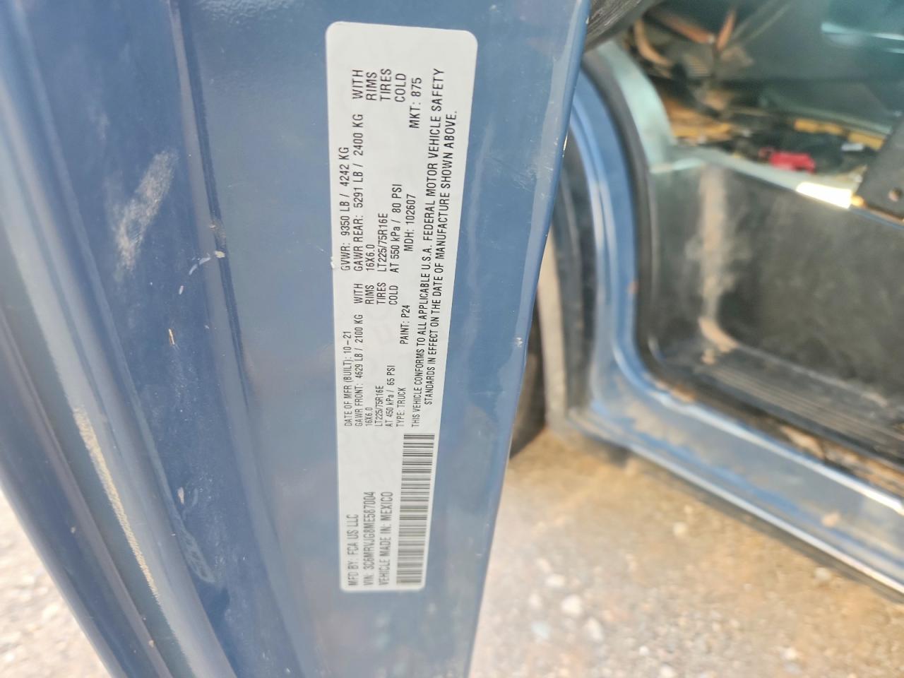 2021 RAM PROMASTER