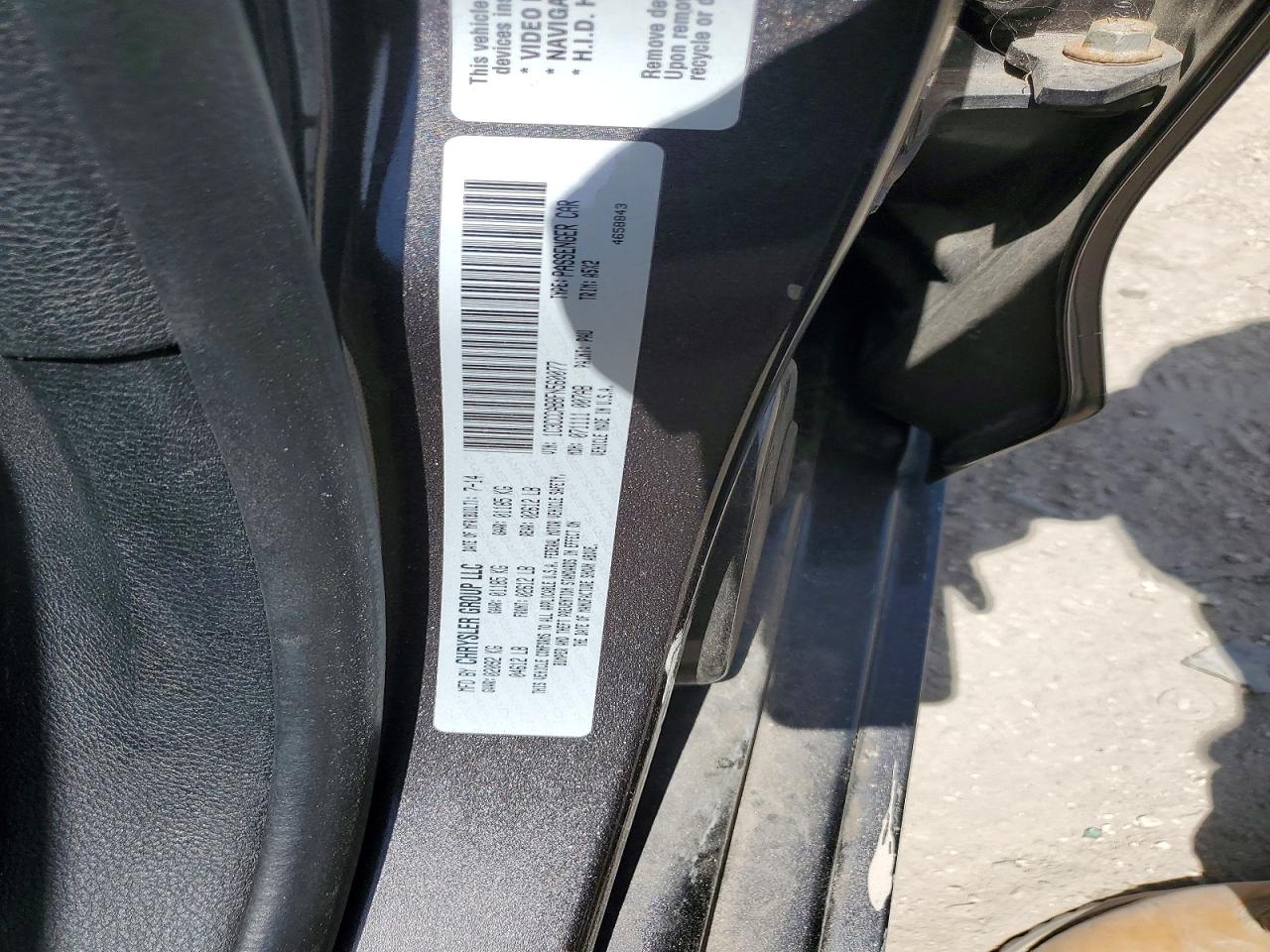 2015 CHRYSLER 200