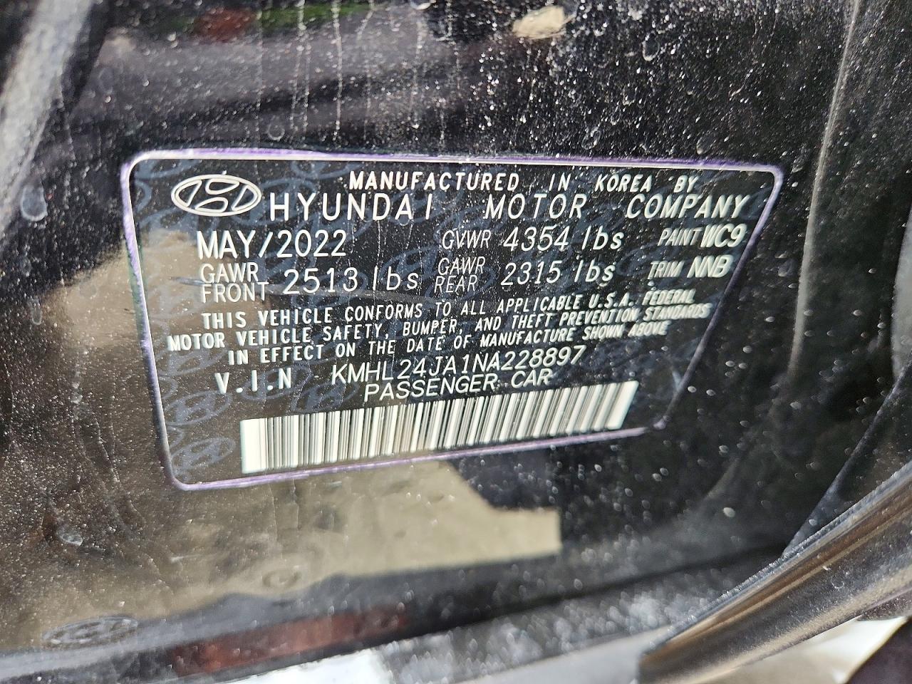 2022 HYUNDAI SONATA