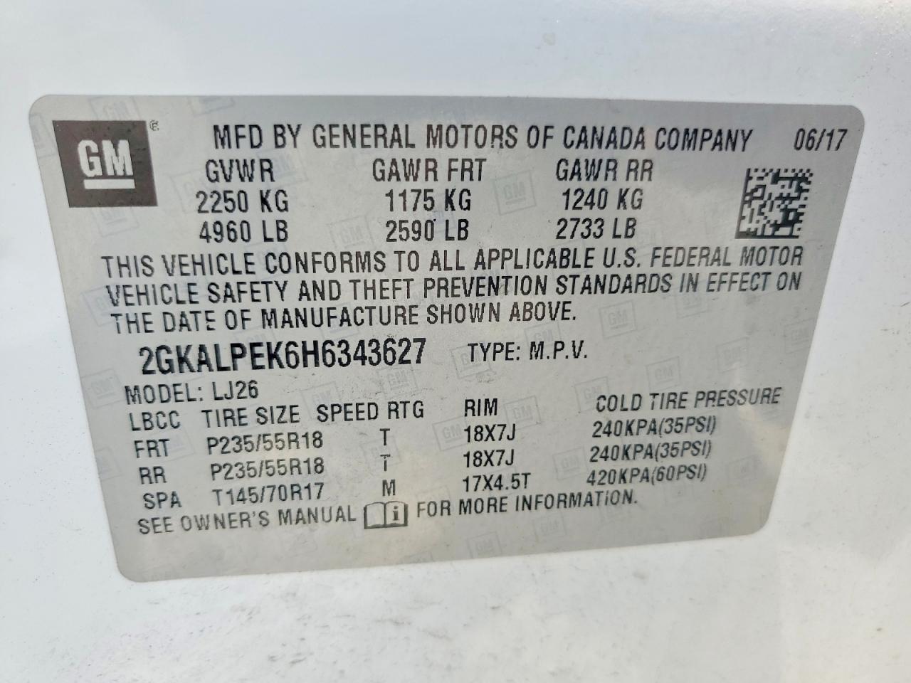 2017 GMC TERRAIN