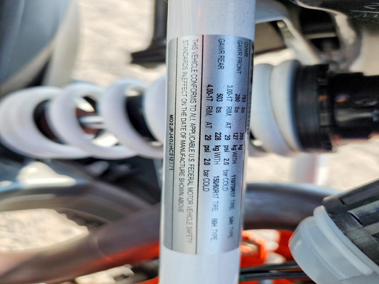 2017 KTM MOTORCYCLE