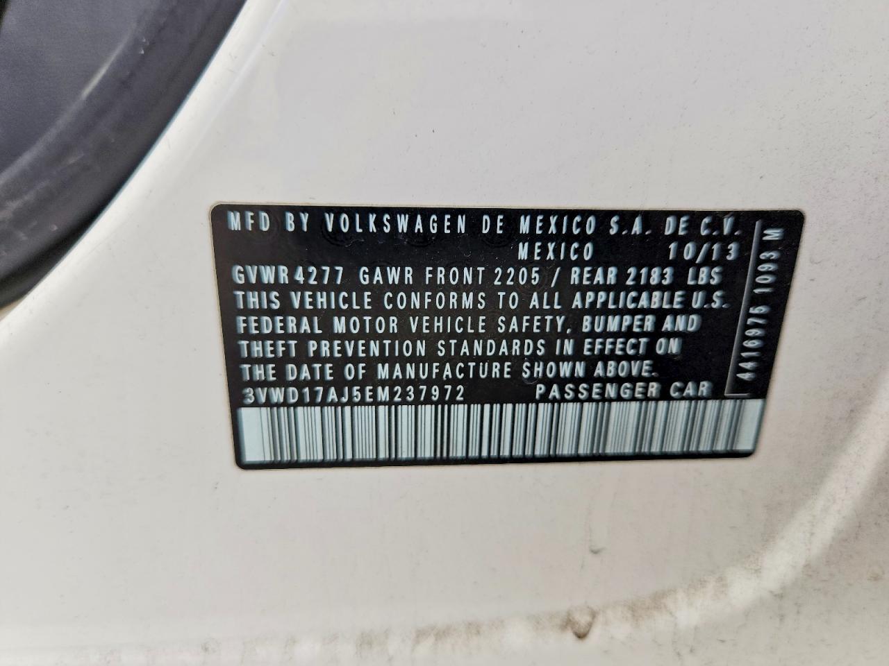 2014 VOLKSWAGEN JETTA
