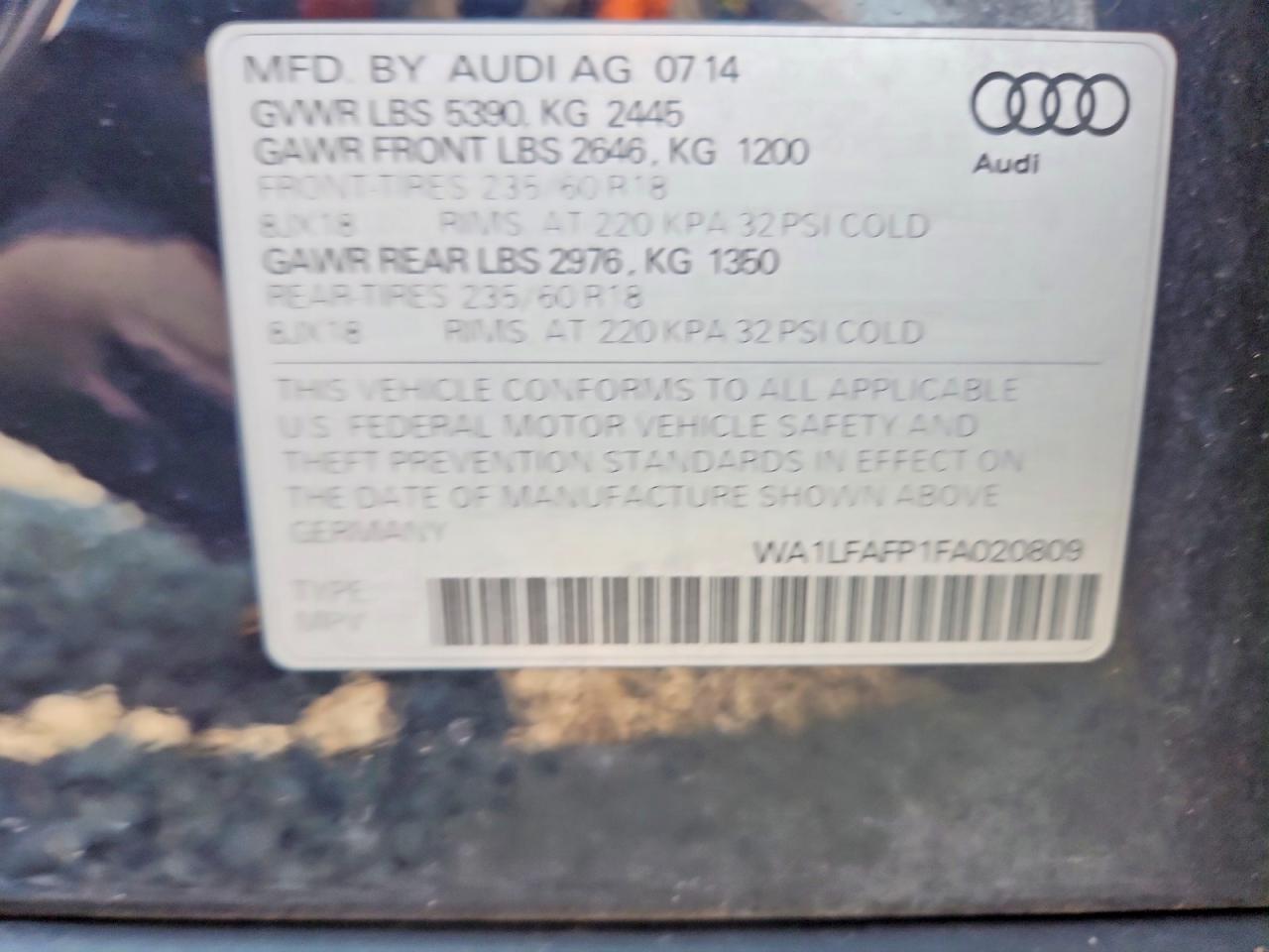 2015 AUDI Q5
