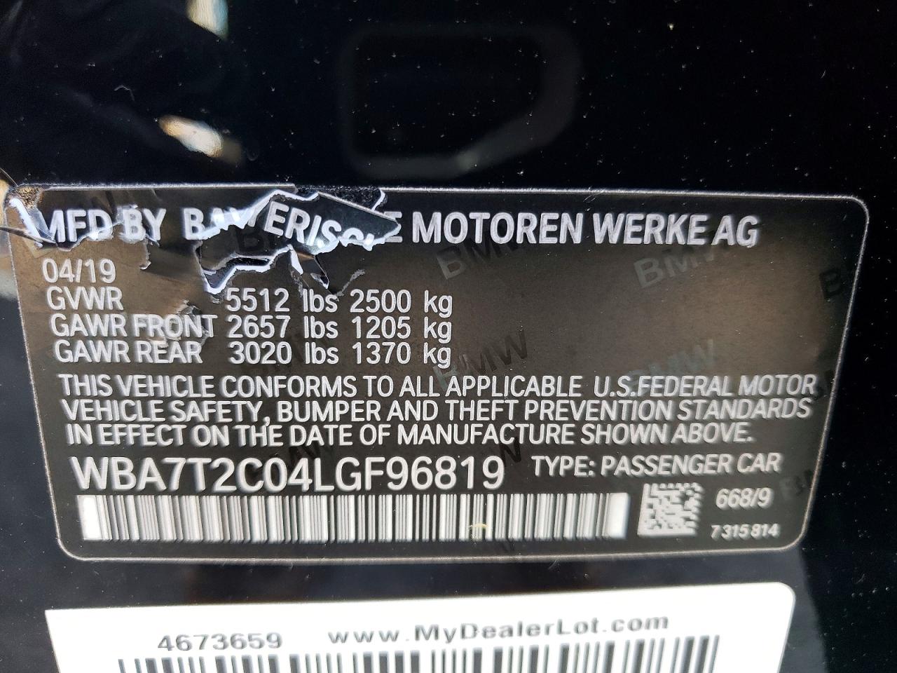 2020 BMW 7 SERIES
