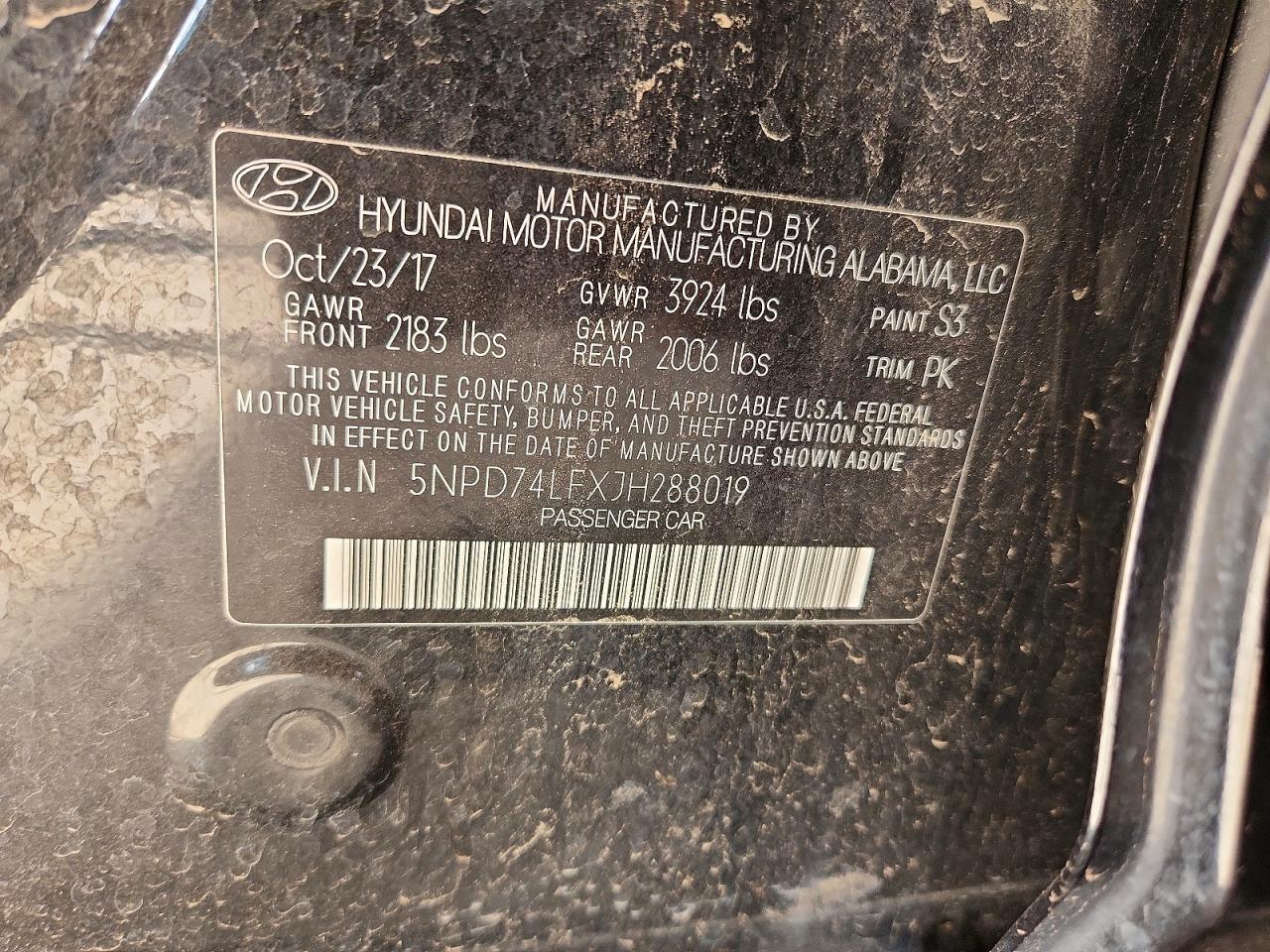 2018 HYUNDAI ELANTRA