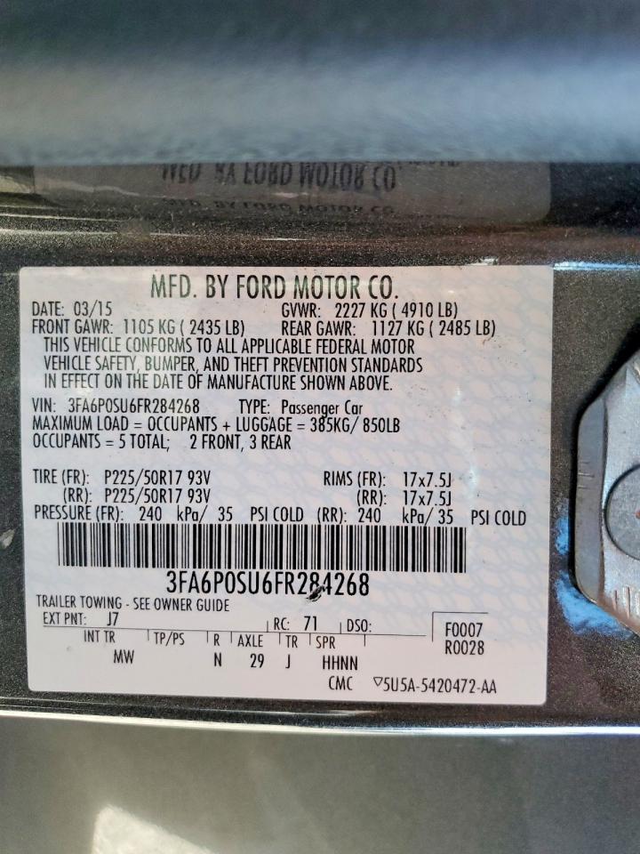 2015 FORD FUSION