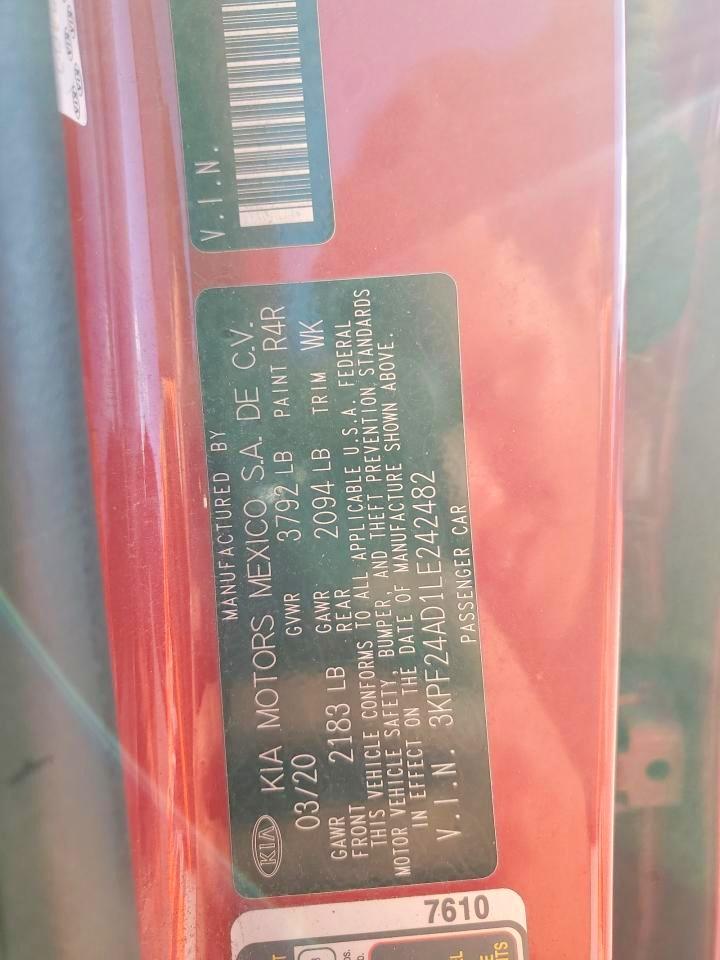 2020 KIA FORTE