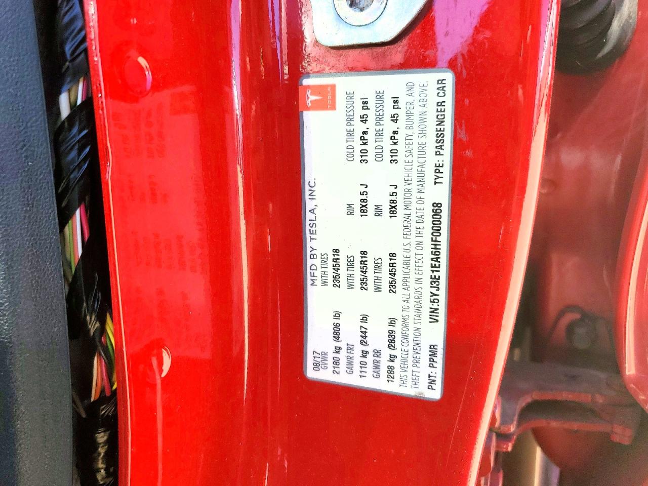 2017 TESLA MODEL 3