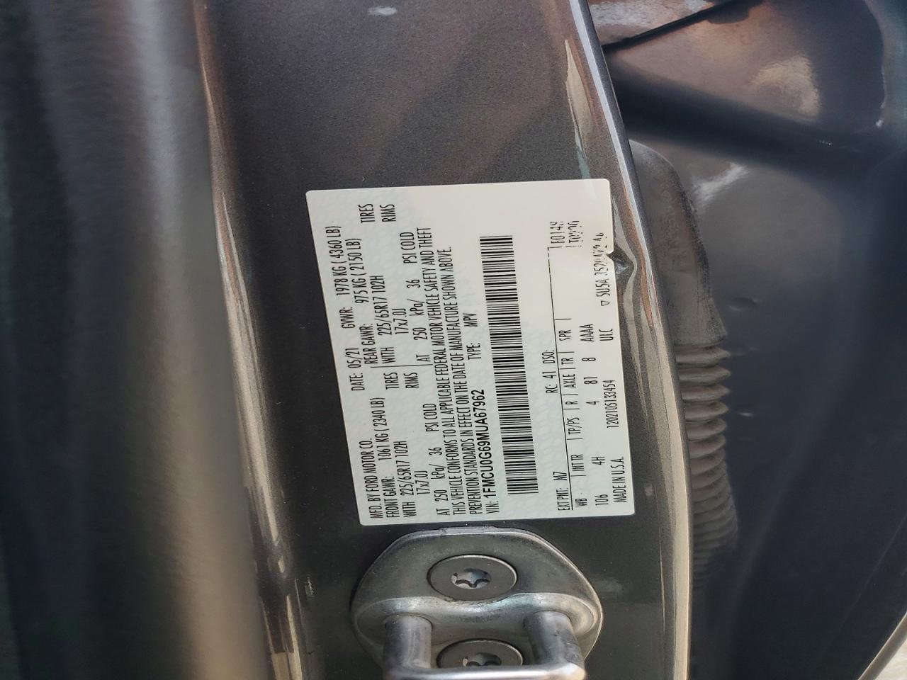 2021 FORD ESCAPE