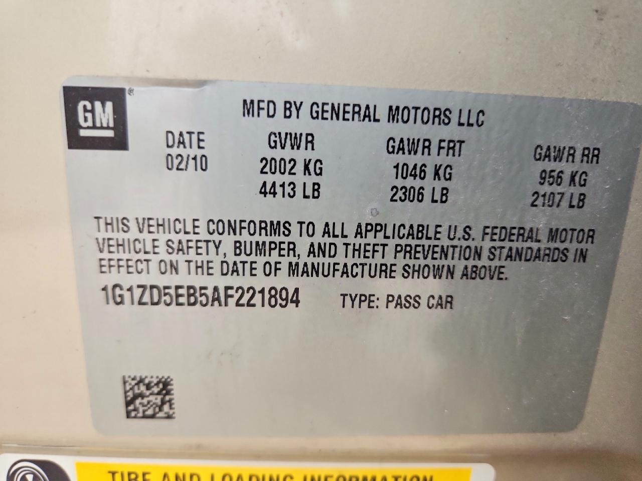 2010 CHEVROLET MALIBU
