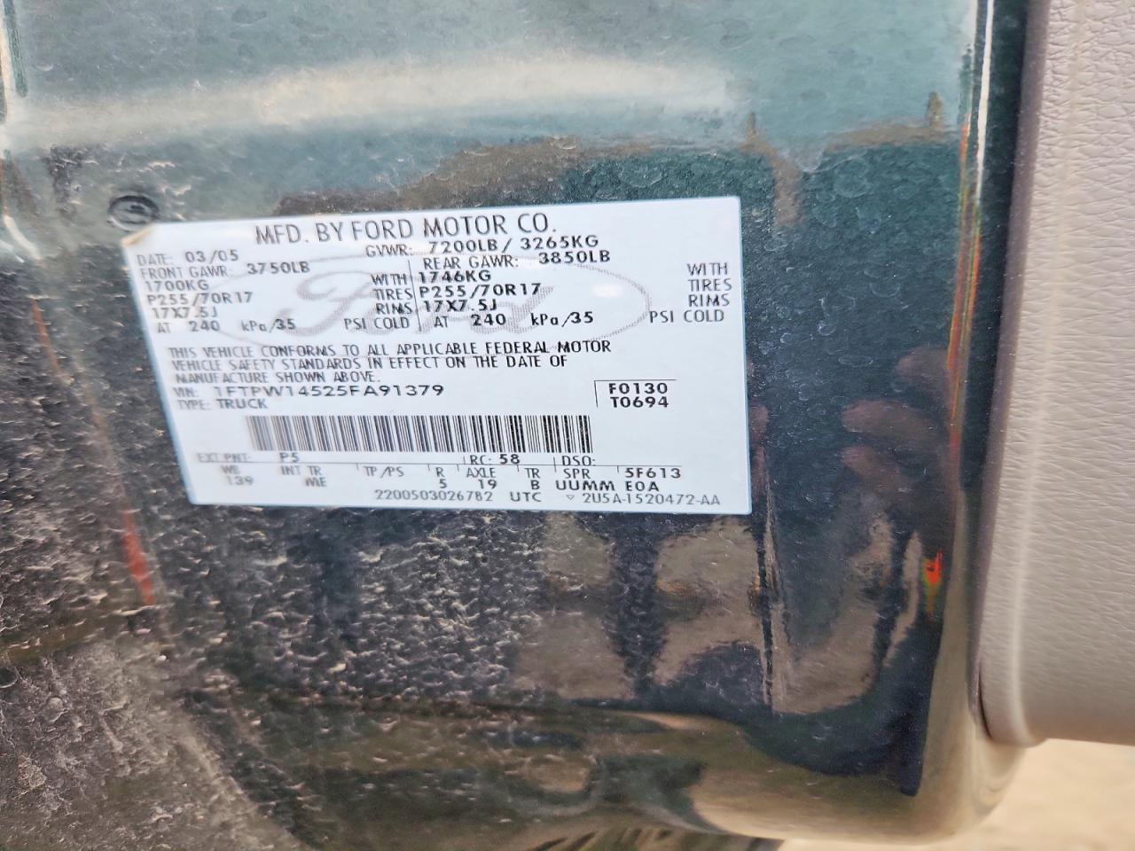 2005 FORD F150