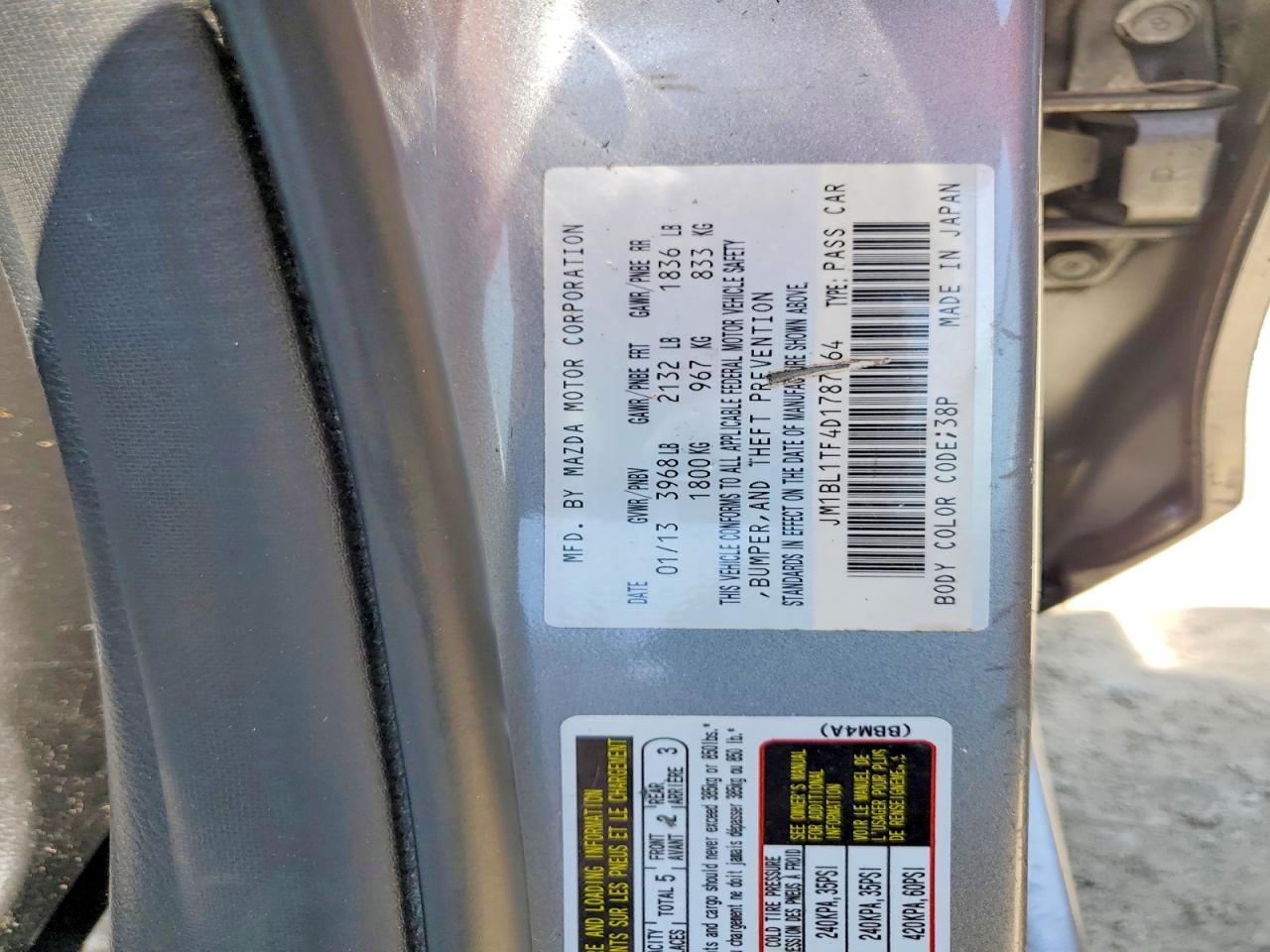 2013 MAZDA 3