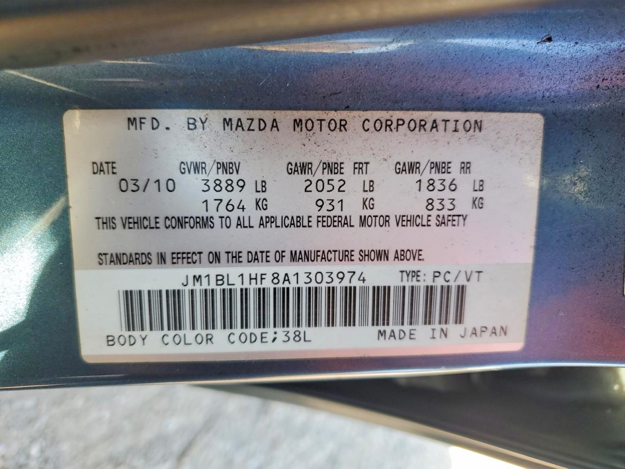 2010 MAZDA 3