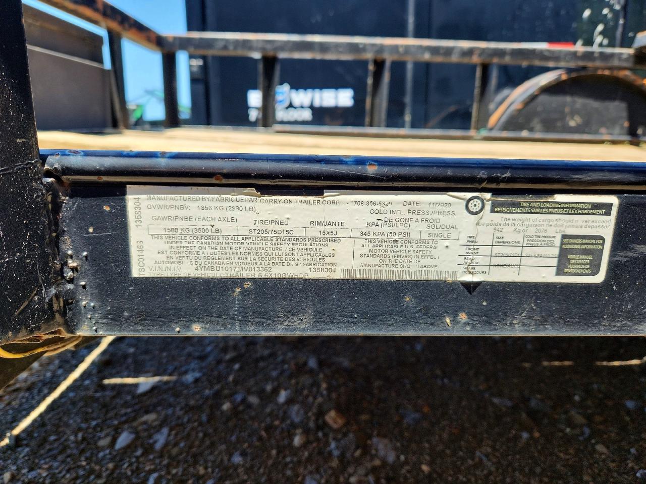 2021 CARR TRAILER