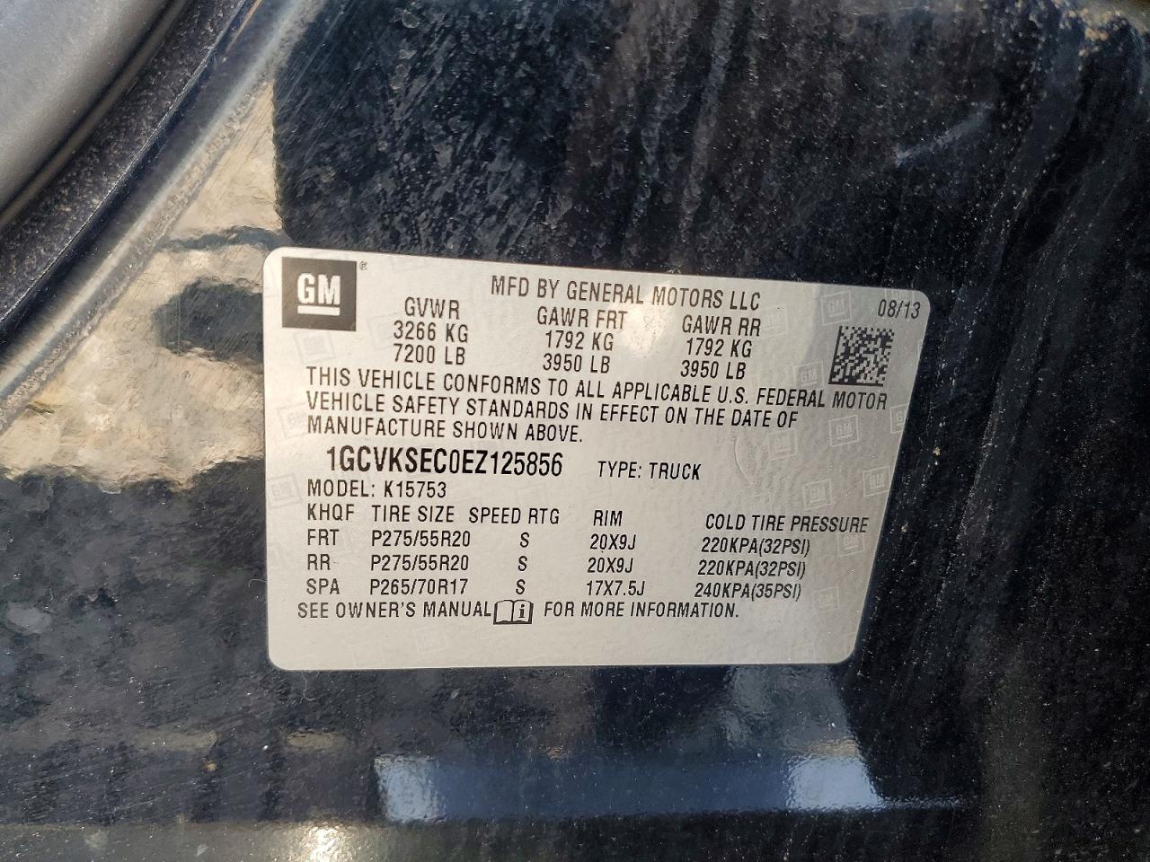 2014 CHEVROLET SILVERADO