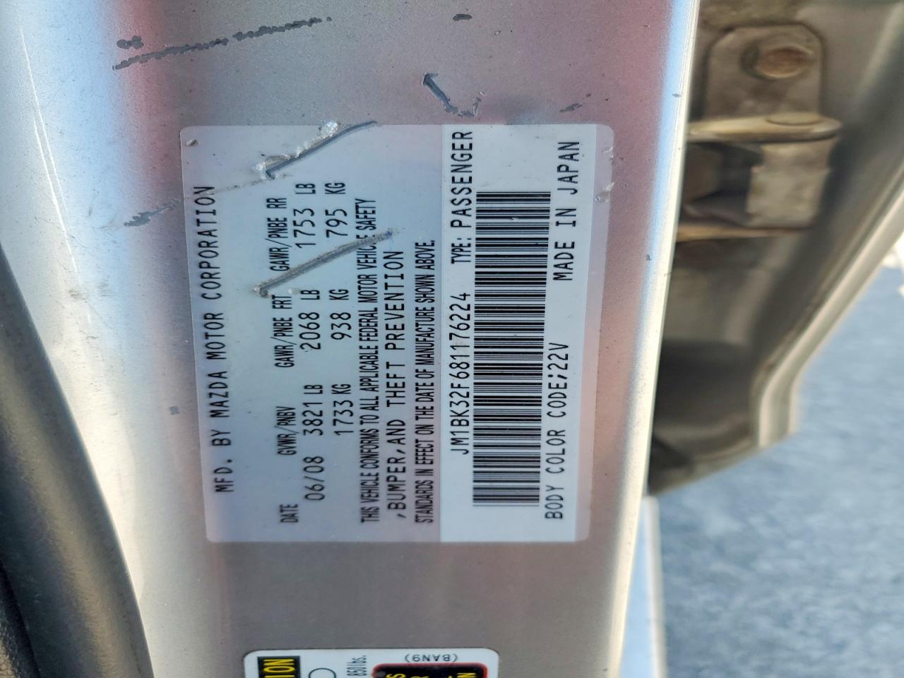 2008 MAZDA 3
