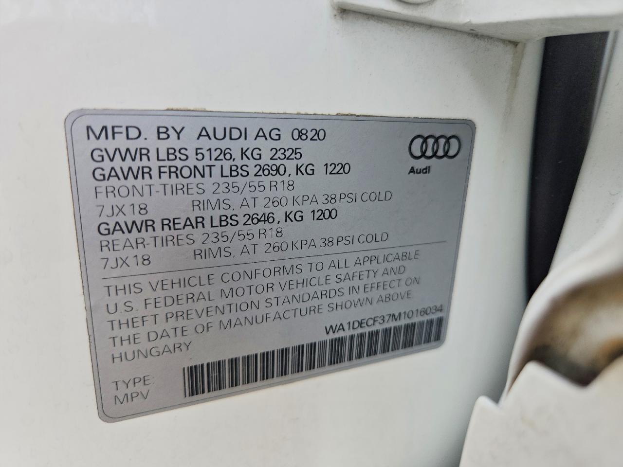 2021 AUDI Q3