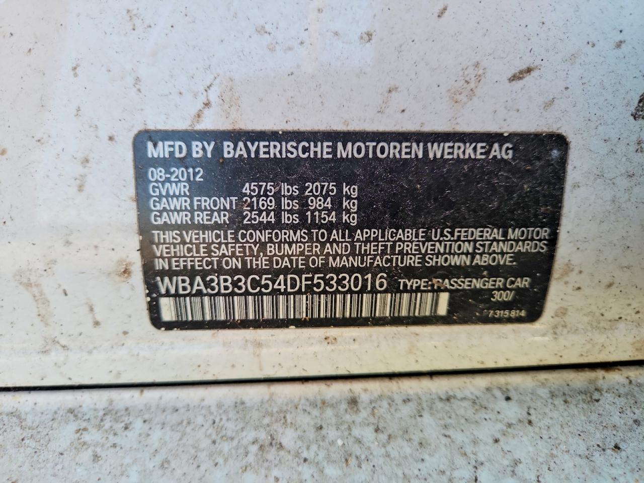 2013 BMW 3 SERIES