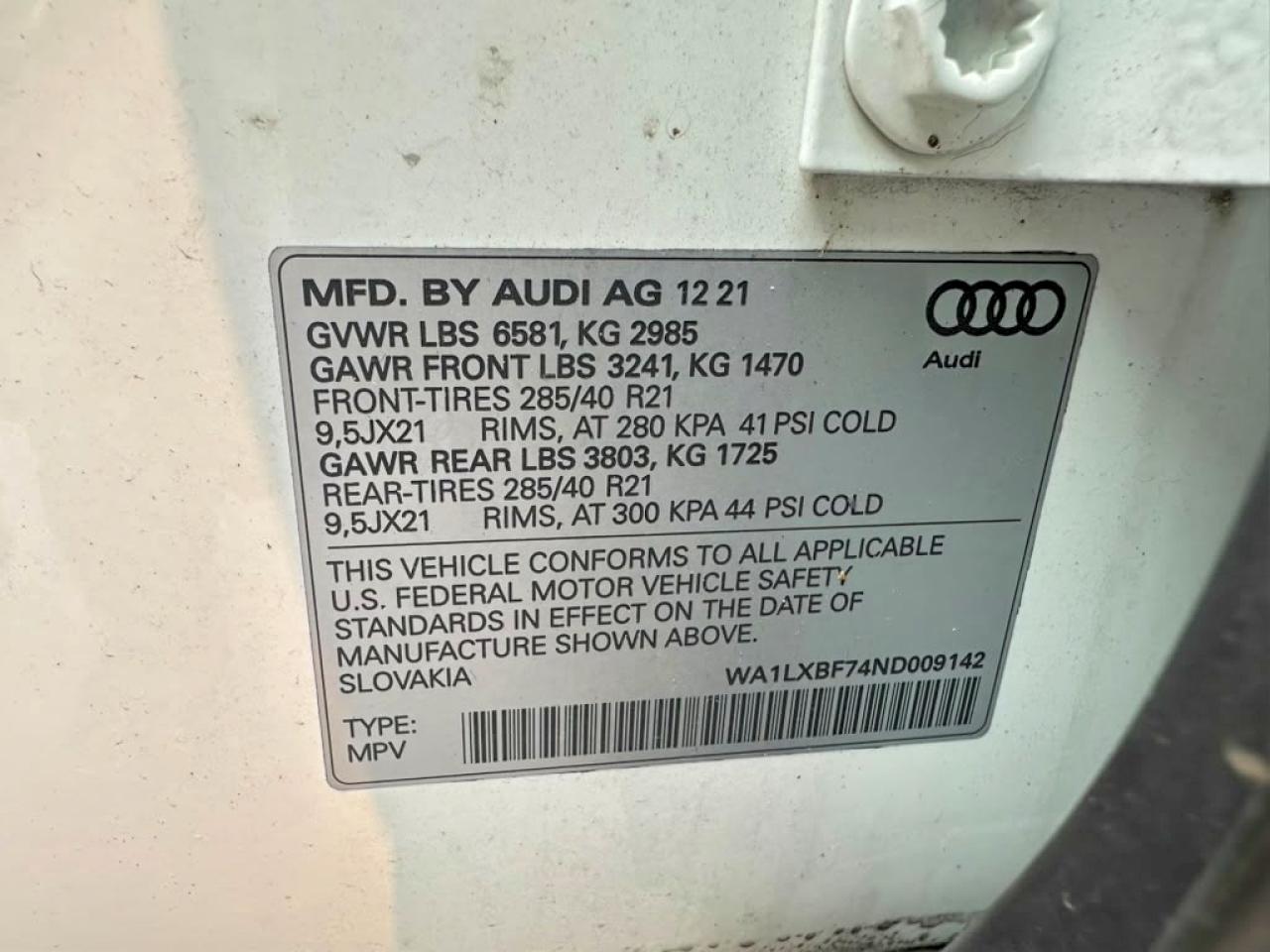 2022 AUDI Q7