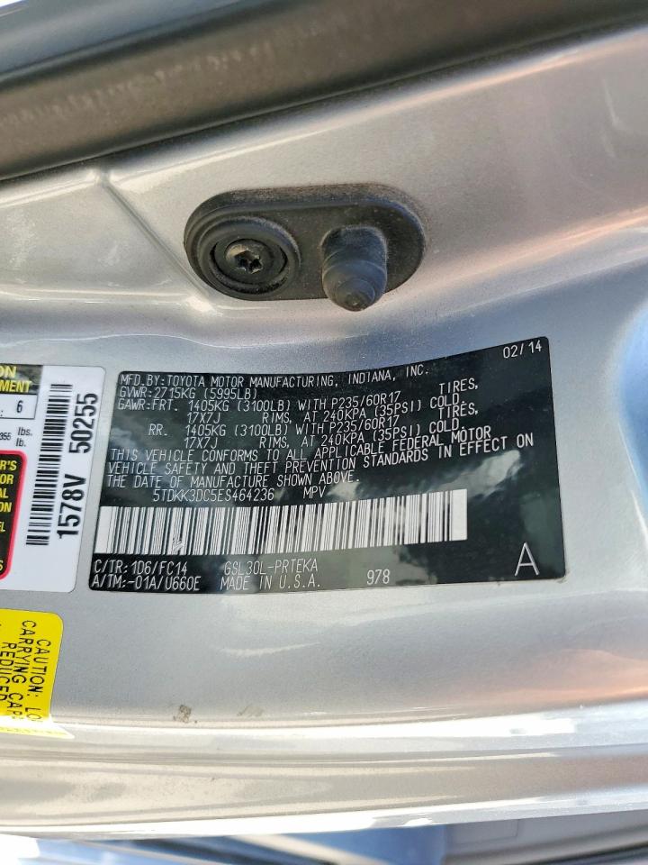 2014 TOYOTA SIENNA