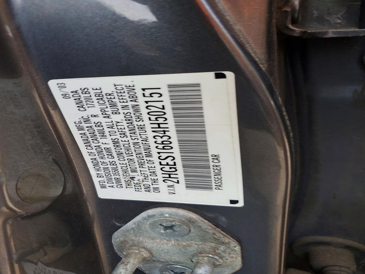 2004 HONDA CIVIC
