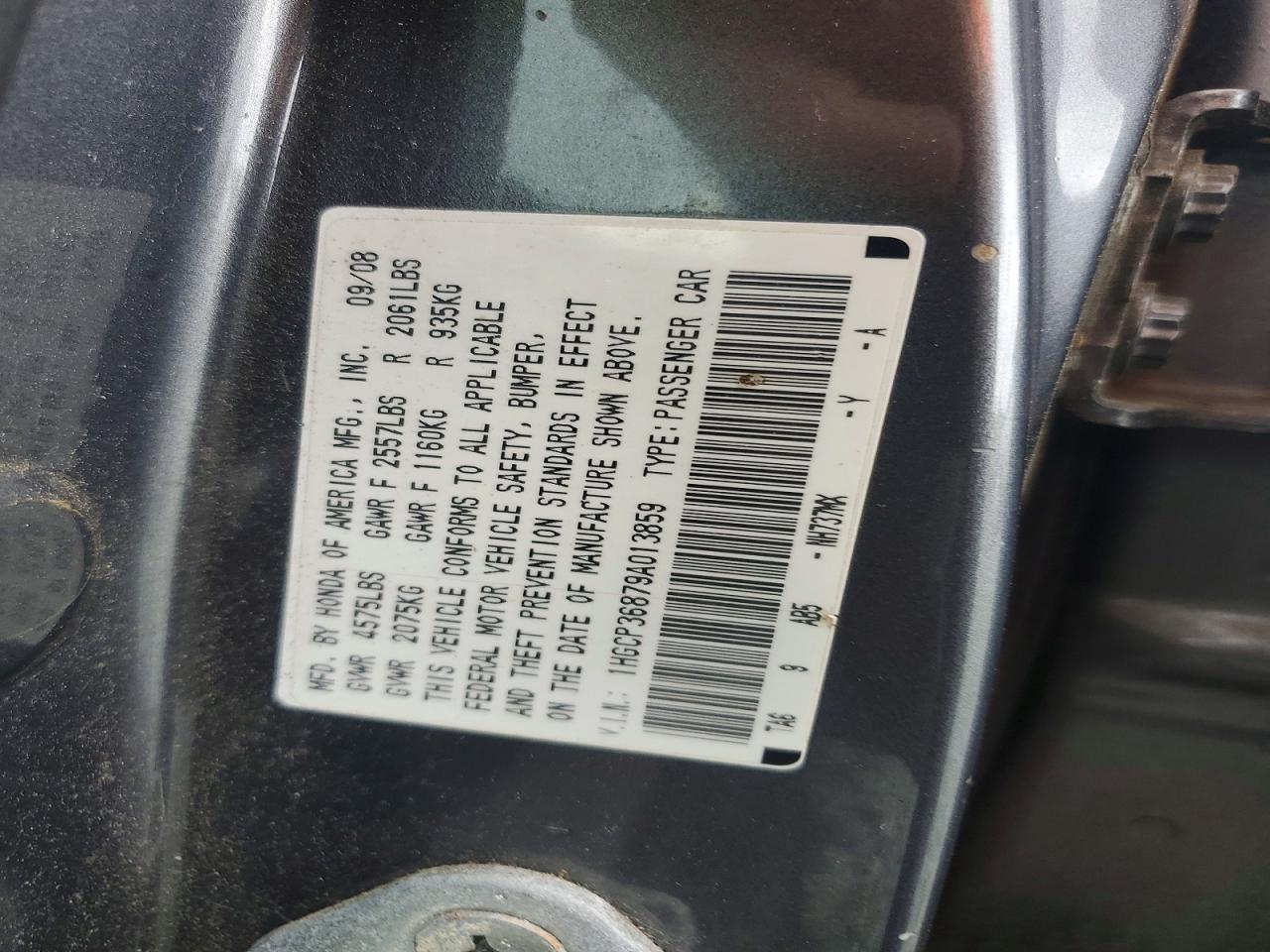 2009 HONDA ACCORD