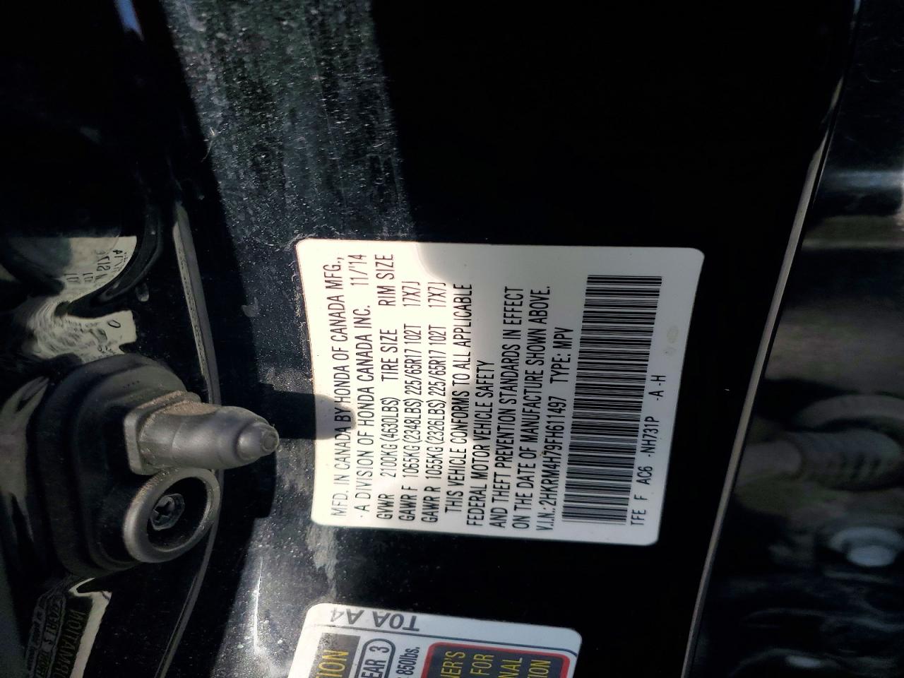 2015 HONDA CRV