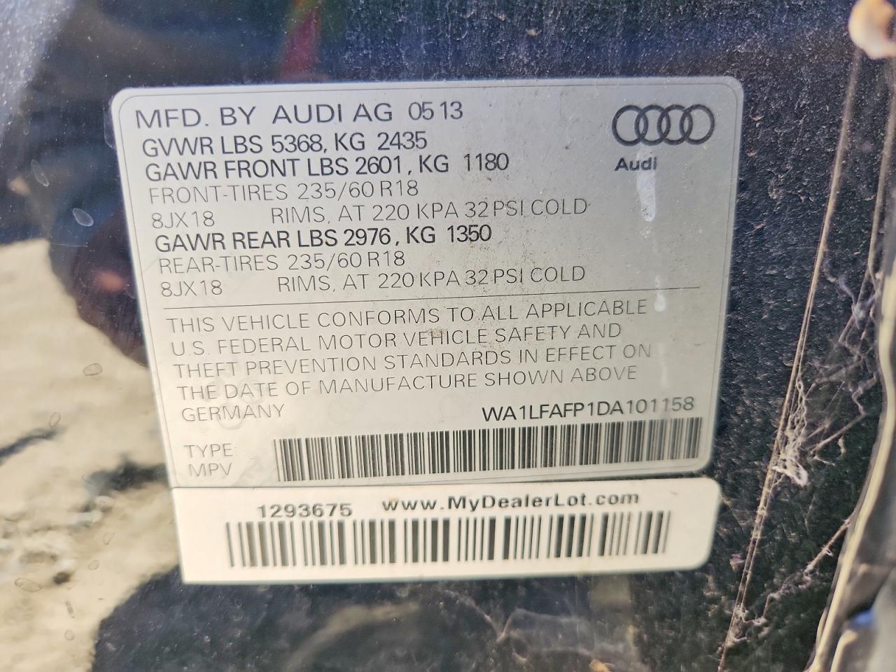 2013 AUDI Q5