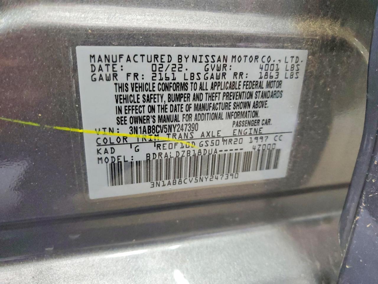 2022 NISSAN SENTRA