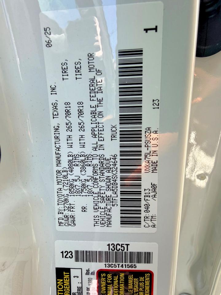 2025 TOYOTA TUNDRA