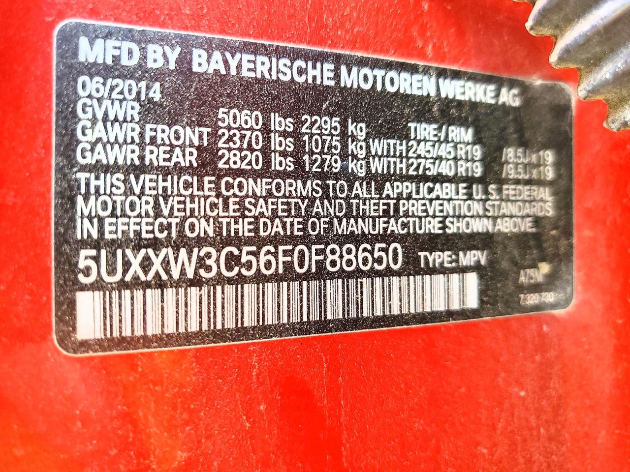 2015 BMW X4