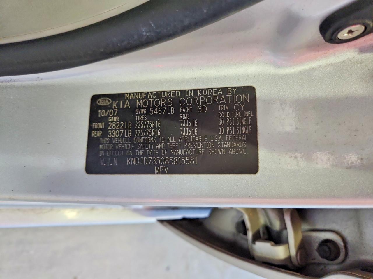 2008 KIA SORENTO