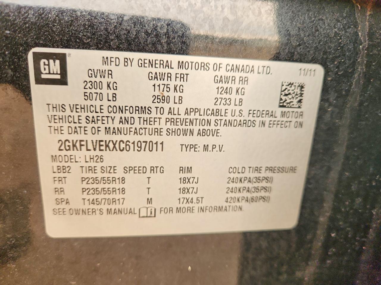 2012 GMC TERRAIN
