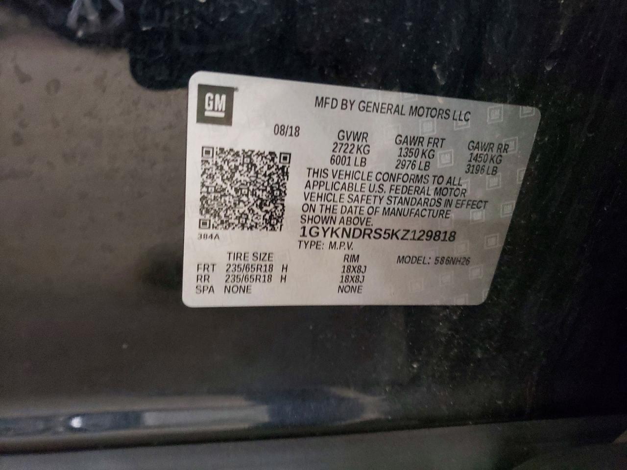 2019 CADILLAC XT5