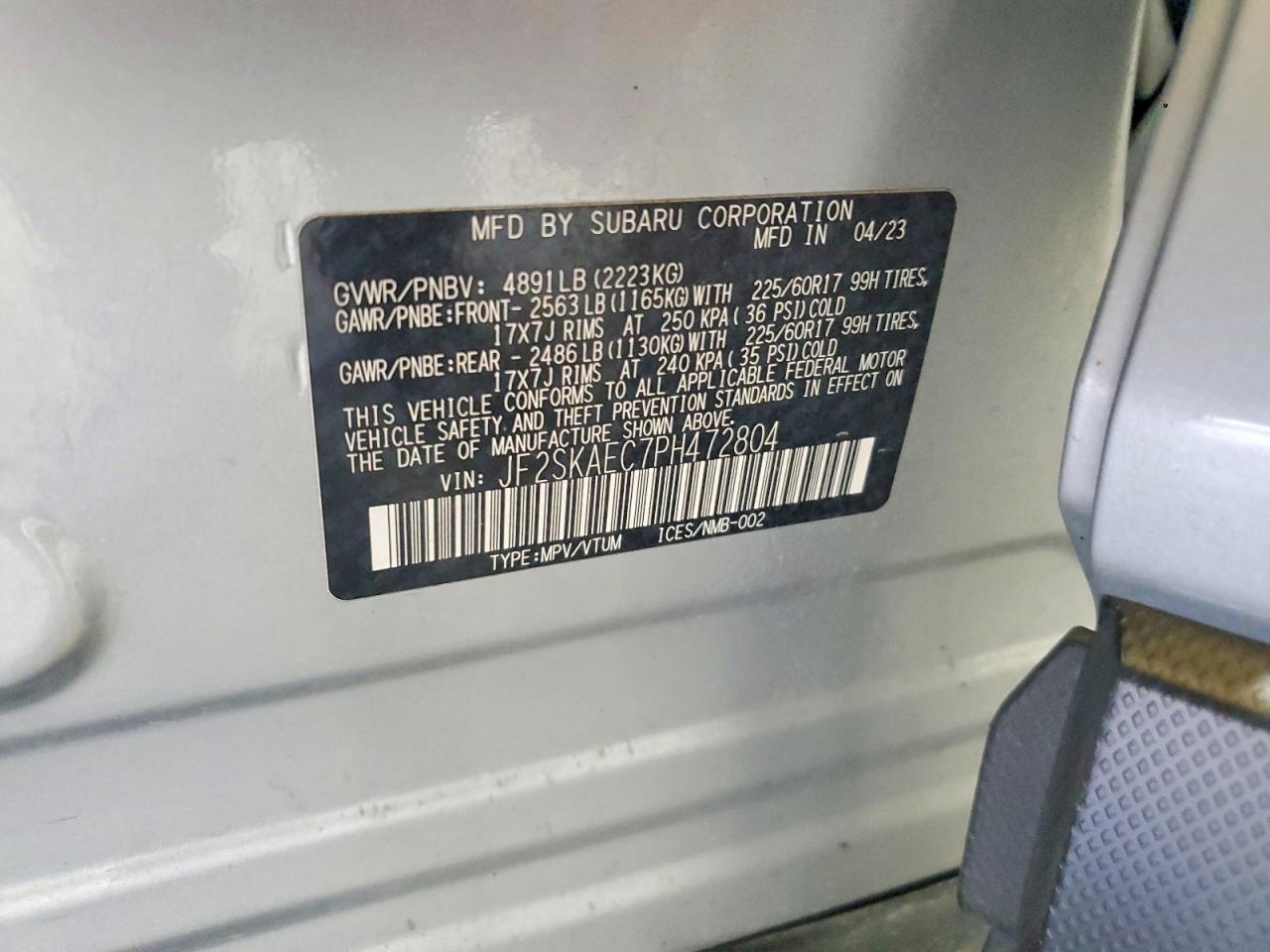 2023 SUBARU FORESTER