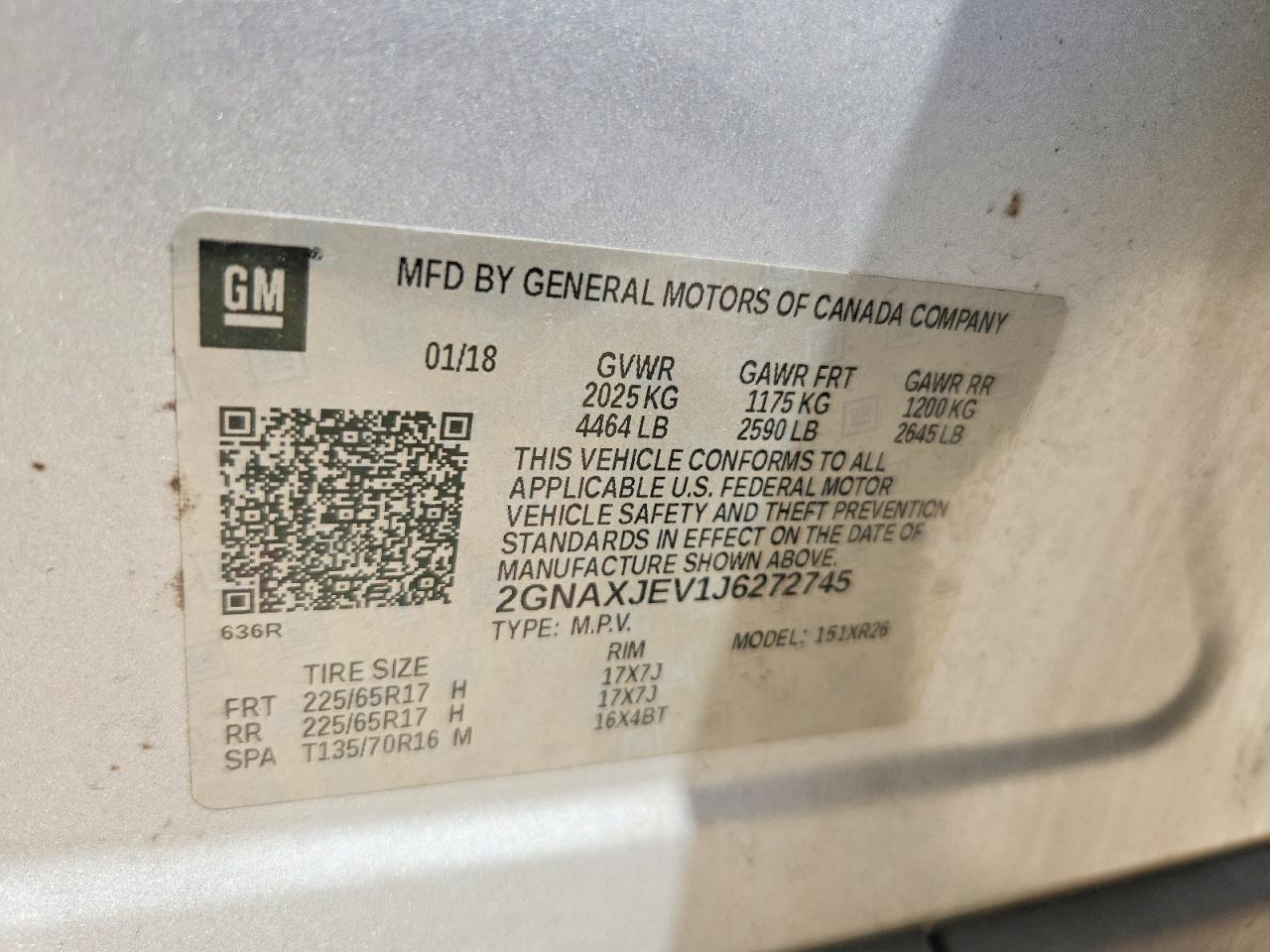 2018 CHEVROLET EQUINOX