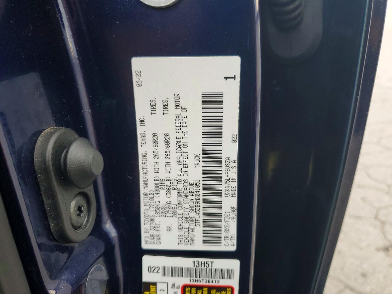 2022 TOYOTA TUNDRA
