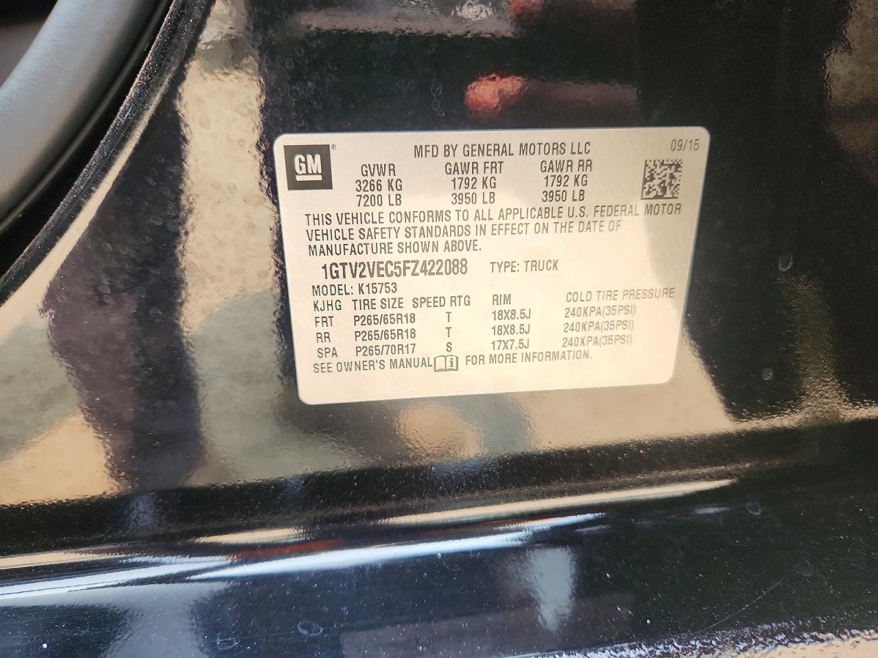 2015 GMC SIERRA