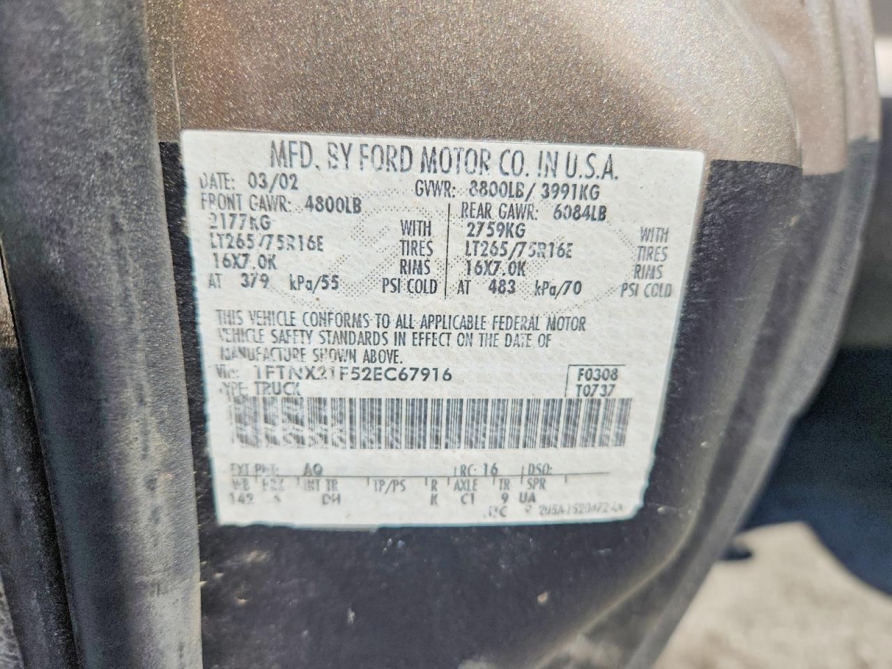 2002 FORD F250
