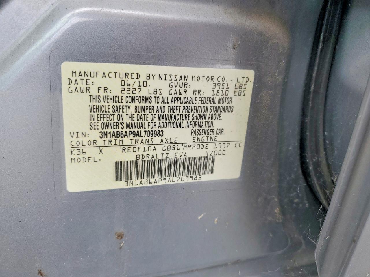 2010 NISSAN SENTRA