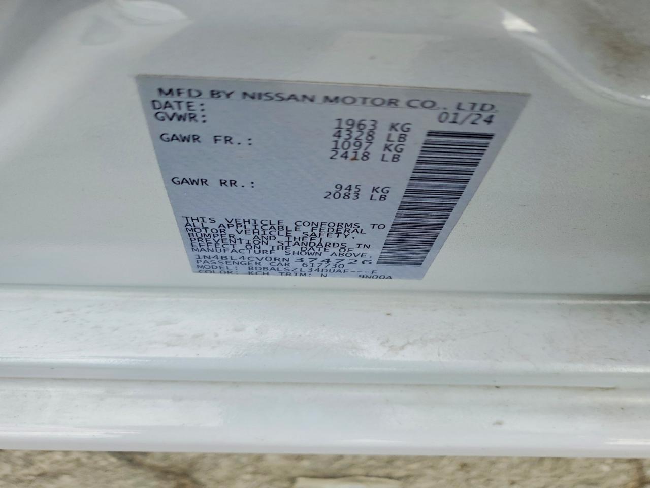 2024 NISSAN ALTIMA