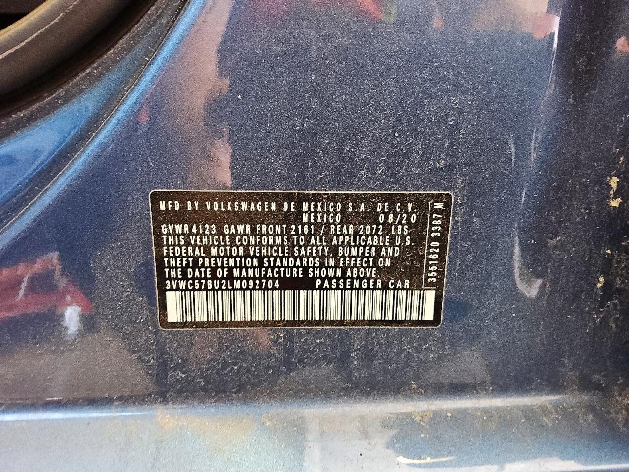 2020 VOLKSWAGEN JETTA