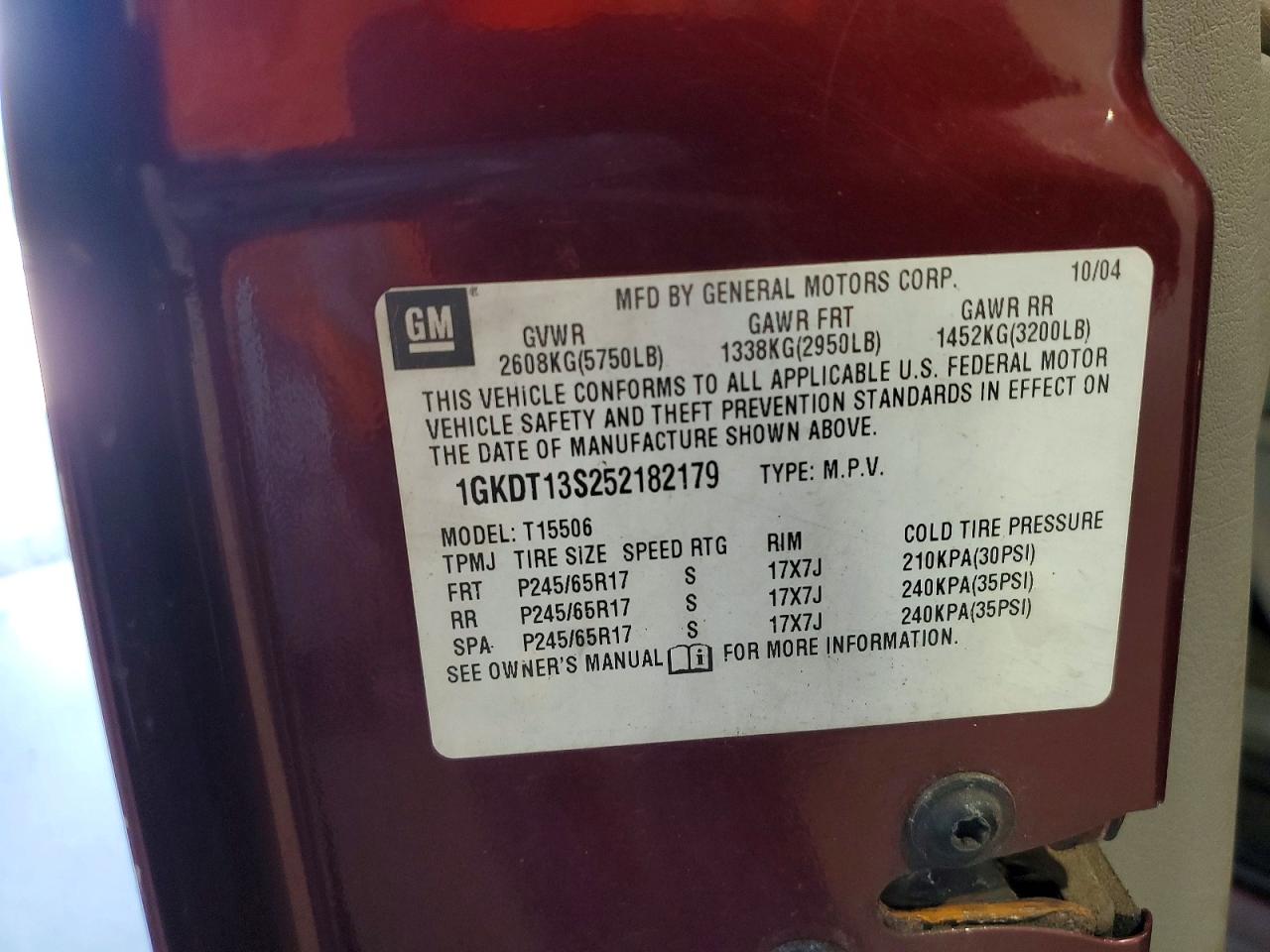 2005 GMC ENVOY