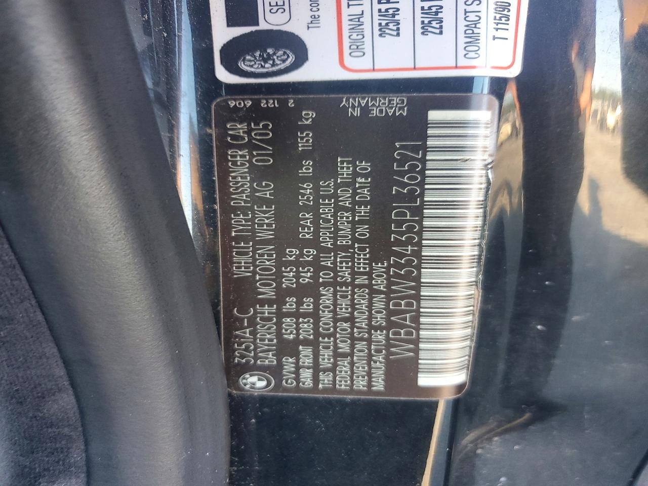 2005 BMW 3 SERIES