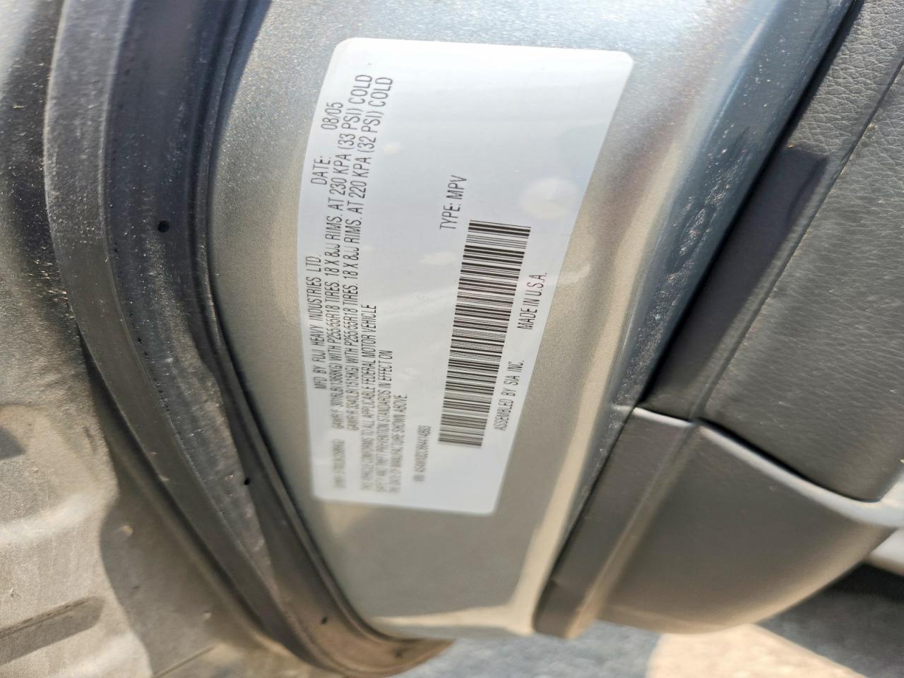2006 SUBARU TRIBECA